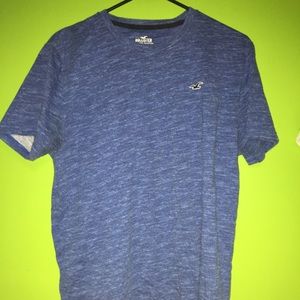 Blue Hollister Crew Neck Tee